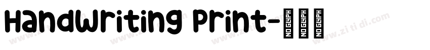 Handwriting Print字体转换